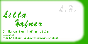 lilla hafner business card